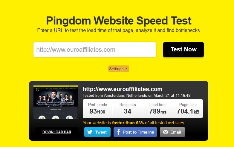 PageSpeed- EuroAffiliates_com